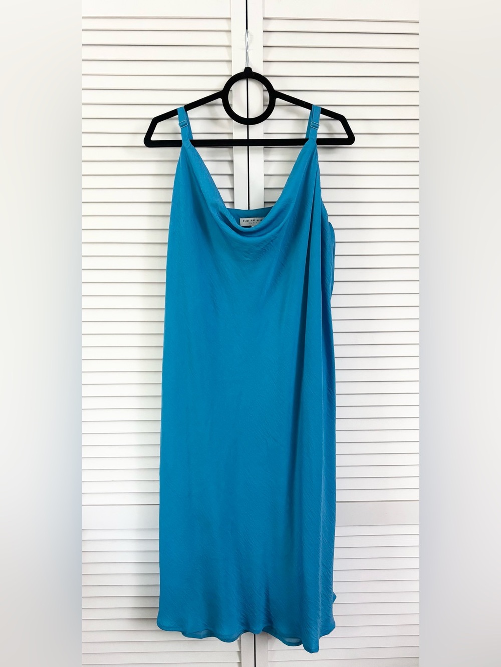 Skies Are Blue Women’s Aqua Blue Slip Dress, Size: 1X, NWT  &  2X, NWOT